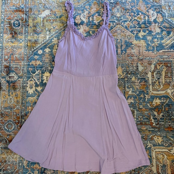 ASOS Dresses & Skirts - ASOS lilac dress with purple ruffle